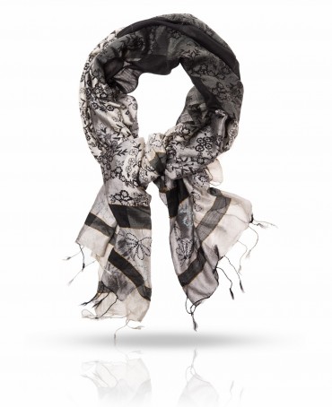 Шарф Женский SN-EMB.PRINT/SILVER